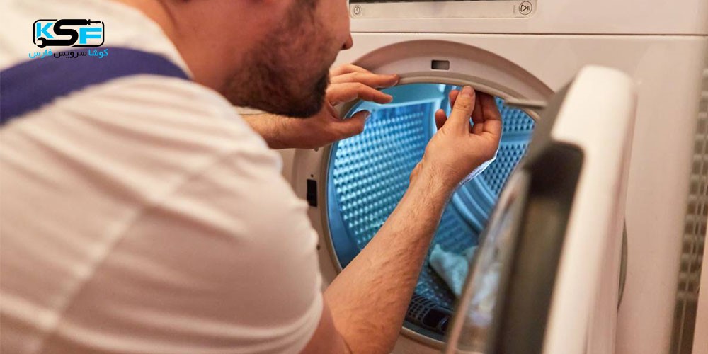 انتشار بوی بد از داخل ماشین لباسشویی بوش و تغییر رنگ لاستیک های دور درب